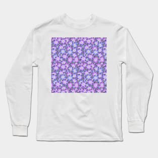 Purple Flowers Long Sleeve T-Shirt